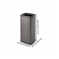 Trash Can with Removable Inner Container Polished Finish Household Storage