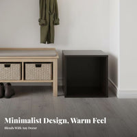 Customizable Layout Stackable Cube Cabinet with Doors Easy Assembly Stackable Cube with Door adaptable Use Household Storage DIY Design for Homeowners, Families, Students, Under Stairs, Study Room, Bedroom, Office