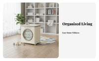 Large Foldable Bin with casters Multi-Functional Storage Container Easy Assembly