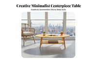 Modern design double-level round table Doubletier Design 2-Tier Round End Table Minimalist Aesthetic Household Furniture Space-Saving for Apartment Dwellers, Homeowners, Students, Living Room, Small Spaces, Bedroom, Hallway