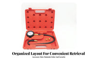 Oil Pressure Gauge Kit Flexible Hose High-Temperature Resistant Auto Repair Equipment