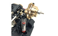 Brass Front Steering Joints Kit Engineered-Fit Brass Upgrade Kit Sturdy Chassis Support System Parts with Axle Covers for Hobbyists
