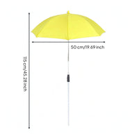Plant Umbrella with Ground Spike Telescopic Plant Shade Umbrella with Stake Outdoor Lightweight for Gardeners, Flower Beds