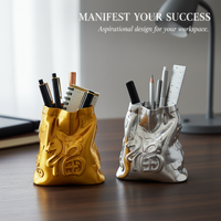 Lucky Money Bag Pen Holder for Desk Organization