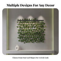 Expandable Lattice Fence Realistic Look Retractable Garden Trellis Easy Installation Retractable Faux Ivy Fence for Balcony, Patio