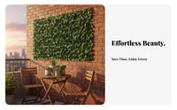 Artificial Ivy Privacy Fence Densely Packed Leaves Fake Leaf Privacy Screen Weather Resistant Artificial Ivy Fence Roll for Balcony, Patio, Backyard