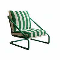 mid-centurymid-century-modern Modern design Striped Highspine supportchair sturdy Wood Frame Single Sofa Thick Cushioning Home Furniture Ergonomic Design for Readers, Homeowners, Office Workers, Living Room, perusing alcove, Study, Bedroom