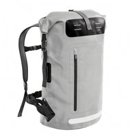 Waterproof Backpack Dry Bag Zippered Pocket Waterproof Backpack Reflective Strip Roll-Sealed Top Bag