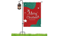Shepherds Hook with Flag Holder Multi-Prong for Patio