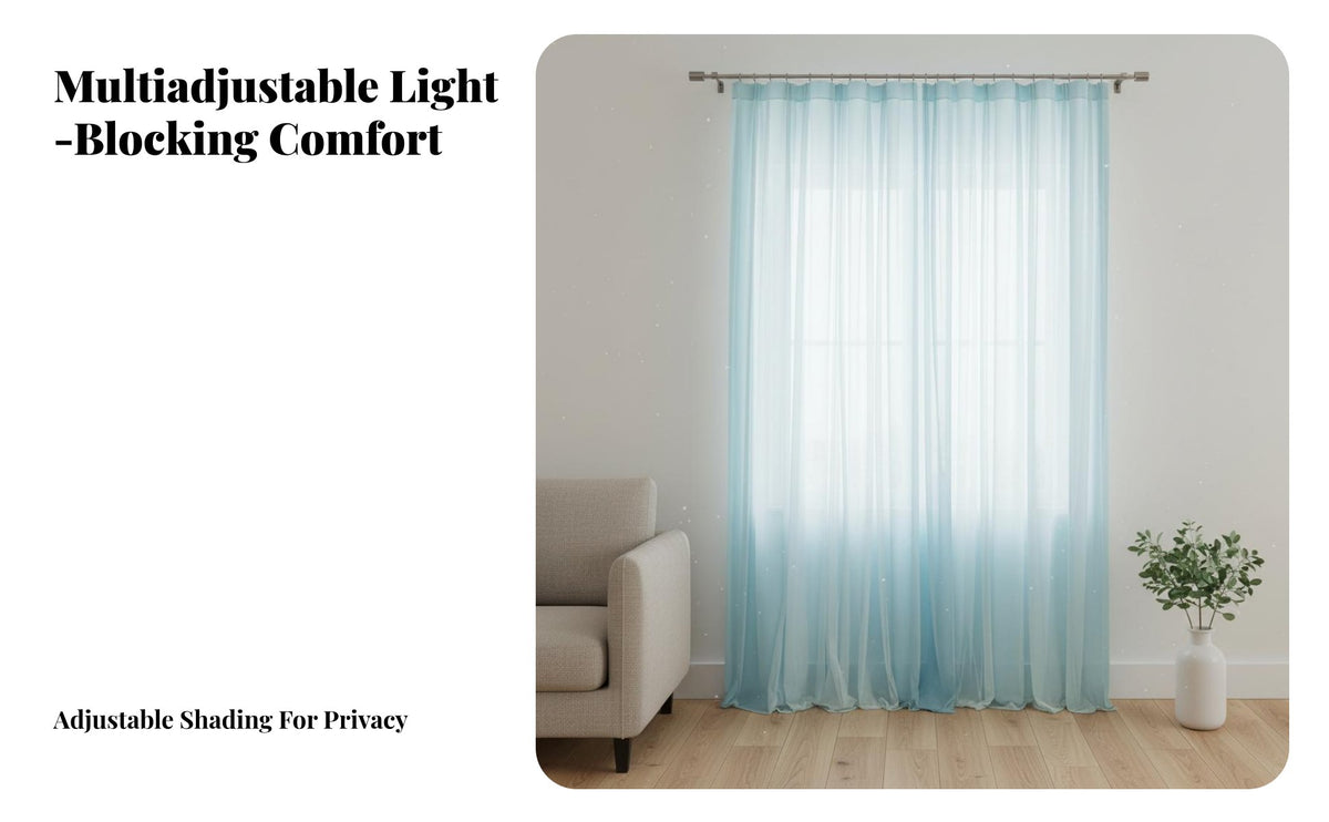 Room Darkening Layered Blackout Curtain Modern Design Window Treatment Multiple Hanging Designs Drapery Panel Excellent Drape for Light Sleepers, Interior Decorators, Homeowners, Bedroom, Nursery