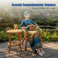 Dai Ethnic Workwear Set, Traditional Jacquard Fabric, Retro Summer Outfit, Elegant Women's Suit