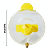 Automatic Bird Water Dispenser Transparent Bird Cage Water Dispenser Pet Supplies for Cockatiels, Lovebirds