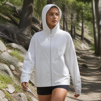 Women's UPF 50+ Sun Protection Hoodie - Ice Silk, Thin, Long Sleeve, UV Resistant, Breathable Cardigan for Outdoor Summer