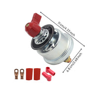 Battery Disconnect Switch 300A Battery Switch with Lugs Heavy-Duty 12V-48V for RV, Marine