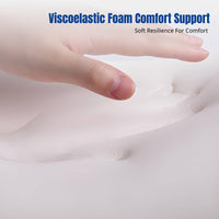 Lumbar Pillow, Plush Memory Foam, Removable Cover, Ergonomic Spine Support for Chair