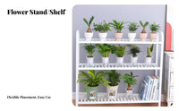 With casters Rolling Multitier Planter Holder Floor-Standing Rolling Multi-Level Plant Stand Indoor & Outdoor Use Flower Pot Rack Space-Saving for Gardeners, Homeowners, Balcony, Living Room, Home Decoration, Patio