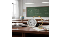 High Precision Aneroid Pressure Gauge Easy to Read Laboratory Pressure Gauge Clear Face Pressure Test Meter Sturdy Build for Teachers, Students, Laboratory, Classroom, School