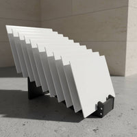 Tile Display Rack Floor Standing Ceramic Tile Showroom Rack Heavy Duty Stone Sample Display for Retail Store