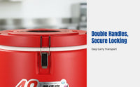 Stainless Steel Insulated Container, Removable Inner Liner, Large Capacity, Commercial Food Storage for Restaurant, Canteen