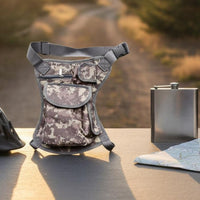 Adjustable Straps Drop Leg Bag Quick Reach Outdoor Waist Leg Pack Water Motorcycle Thigh Bag Long-Lasting Oxford Material for Cyclists, Anglers, Motorcyclists, Cycling, Fishing, Hiking, Camping