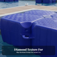 Jet Ski Drive-on Dock Easy Installation Modular Floating Dock High Load Capacity Boat Mooring Pontoon Anti-Slip Surface for Marina Operators, Waterfront Property Owners, Marinas, Harbors, Lakes, Rivers