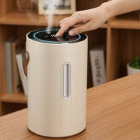 Humidifier with Twin Nozzles Quiet Humidifier with Carry Strap Portable for Desk, Bedroom, Office