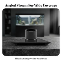 Triangular Water Outlet Angled Design Aquarium Duckbill Nozzle Wide Coverage Fish Tank Water Outlet for Bottom Filtration System, Sump Strainer