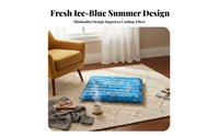 Non-Electric Water-Filled Cooling Mattress No Electricity Required Summer Water Mat Leak Proof Dormitory Cooling Mattress Puncture Resistant for Students, Elderly, Hot Sleepers, Dorm Room, Office, Sofa