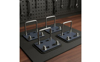 4 Pieces Modification Accessory Crossbar Mounting Clamp Universal Fit Luggage Carrier Fixing Bracket