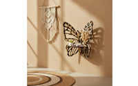 Boho Design Leopard Print Butterfly Shelf Leopard Print Decorative Shelf