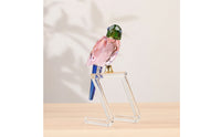 Bird Ornament Faceted Bird Figurine Tabletop Decor for Shelf