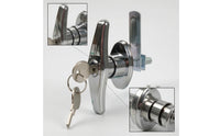 T-Handle Lock with Keys Keyed T-Handle Lock Chrome-Plated Zinc Alloy for Storage Door, Trailer