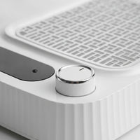 Nail Dust Collector Portable Manicure Vacuum Cleaner Nail Dust Extractor Compact Tabletop for Manicurists, Home Salons