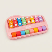 Percussion Toy Piano Rainbow Toy Piano with Mallets Low-Height for Playroom