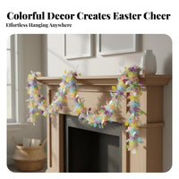 Easter Tinsel Garland Festive Spring Hanging Tinsel Garland Decoartion Party Supplies for Families, Teachers