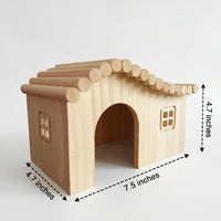 Bunny and Guinea Pig Houses, Ventilated Guinea Pig Shelters, 2-Level Wooden House with Stairs for Quail and Chickens