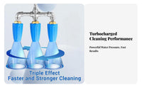 3-in-1 Turbo Nozzle Head Leak Proof High Pressure Washer Sprayer Head Long-Lasting for DIYers, Vehicle Washing, Decks, Patios
