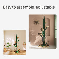 Cactus Cat Tree with Scratching Post and Condo