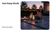 Luminous Stomp Launcher Er No Batteries Needed Air Powered Launcher Toy Adjustable Angle for Children, Boys, Outdoor, Backyard, Park