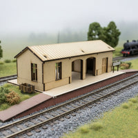 1/72 Scale Station House Kit Removable Roof Miniature Scene Scenery