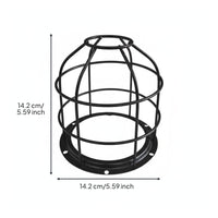Wire Bulb Cage Easy Installation Industrial Bulb Protector Vintage Design Industrial Light Cage for Garage, Basement