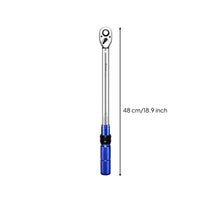 72-Tooth Ratchet Adjustable Tension Wrench Non-Slip Grip Pre-Set Tension Wrench Chrome Vanadium Steel for Mechanics, DIYers, Car Repair