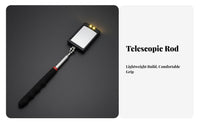 Vehicle Undercarriage Mirror Double Joint Telescopic Inspection Mirror Non-Slip Grip for Technicians