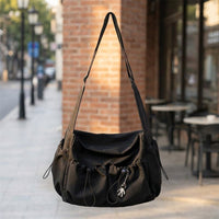 Travel Bag for Men and Women, Versatile School and Work Bag for Daily Use, Sleek Nylon Bag with Polyester Lining, Medium Size Crossbody Bag
