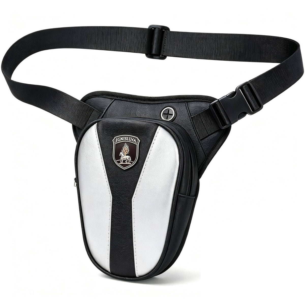 Motorcycle Thigh Pack Sleek Motorcycle Thigh Pack Comfortable withAdjustable Straps for Commuters