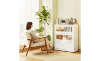 Cabinet with Flip-up Doors Minimalist Metal Storage Cabinet Sturdy Metal Storage Organizer for Living Room, Study