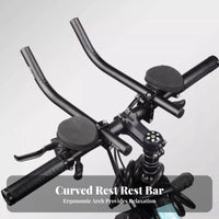 Aerodynamic Handlebars Aluminum Alloy Time Trial Aerobars Foam Pads Bike Resting Handlebar Assembly for Triathletes