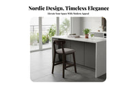 With supportrest Highspine Wooden Stool Nordic Aesthetic countertool Minimalist design Counter Chair Modern Design for Adults, Homeowners, Hosts, Home Bar, Dining Room, Kitchen Island