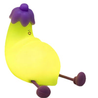 Eggplant Silicone Tap Light Night Light with Rechargeable Battery