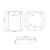 Space-Saving RV Exterior Shower Box Kit Compact Design RV Outdoor Shower Box Kit Sturdy Construction RV Enthusiast Quick Connect Sprayer for Van Lifers, Boaters